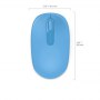 Microsoft | Wireless Mouse | 1850 | Cyan | 3 years warranty year(s) - 10